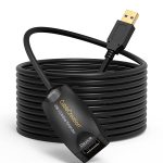 Szuper Gyors Aranyozott USB 3.0 aktív hosszabbító kábel, CableCreation Gold (5 méter hosszú) USB 3.0 A-dugasz-A-aljzat hosszabbító kábel