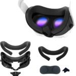 Meta Quest 3 kompatibilis PU Bőr és szövet Arcmaszk , kényelmes víz- és porálló, kiegészítők a Quest 3-hoz