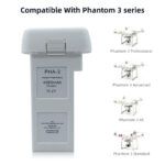 DJI Phantom 3 (Advanced, Phantom 3 Pro, 4k Standard) utángyártott Akkumulátor 15,2v 4500mAh