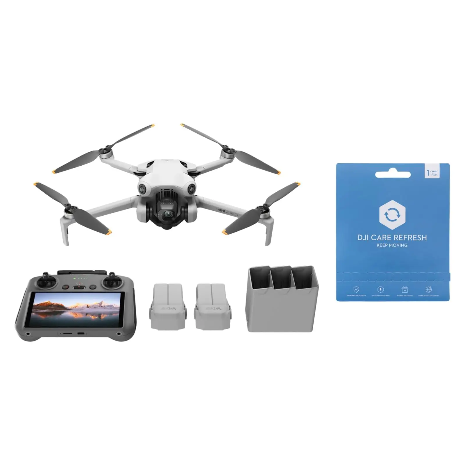 DJI Mini 4 Pro Fly More Combo RC2 With 1-Year Care-01 DJI Mini 4 Pro Fly More Combo (DJI RC 2) + 1 év DJI Care refresh garancia! - Image 1