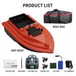 D16 GPS es etetőhajó ajándék táskával! GPS-es, 12000mAh Piros