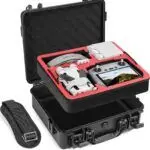 Dróntáska, DJI Mini 4 Pro hoz, kompakt, kétrétegű, vízálló, hordozótáska Mini 3 és 4 Pro Fly More Combo készlethez, hátizsákos túrázáshoz