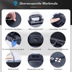 DJI Neo 2 full szetthez való keményfedeles koffer hordozótáska, szemüveg hellyel – 3. kép